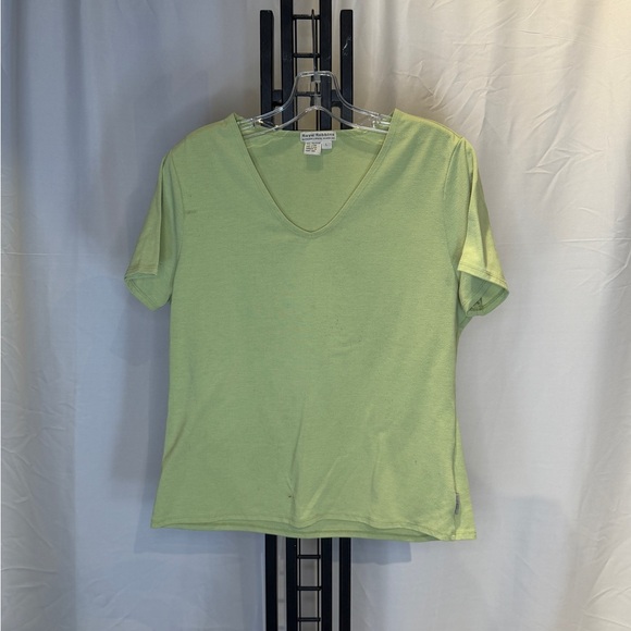 Royal Robbins Tops - Royal Robbins‎ Light Green V-Neck Short Sleeve Tee